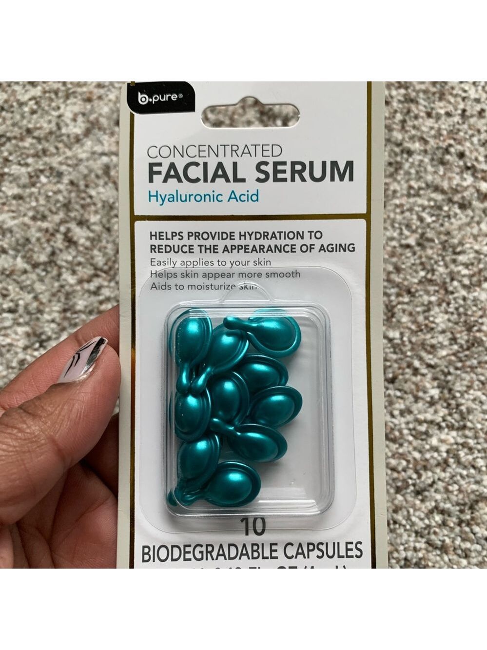 Concentrated Facial Serum with Hyaluronic Acid - Teal Capsules - Picture 2 of 4